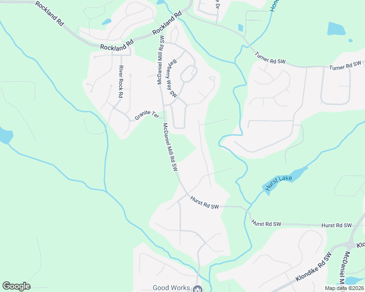 map of restaurants, bars, coffee shops, grocery stores, and more near 3838 McDaniel Mill Road Southwest in Conyers