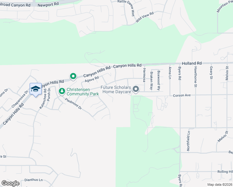 map of restaurants, bars, coffee shops, grocery stores, and more near 36473 Acanthus Drive in Lake Elsinore