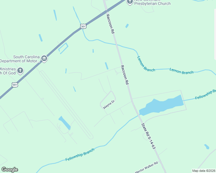 map of restaurants, bars, coffee shops, grocery stores, and more near 1301 McKenzie Road in Manning