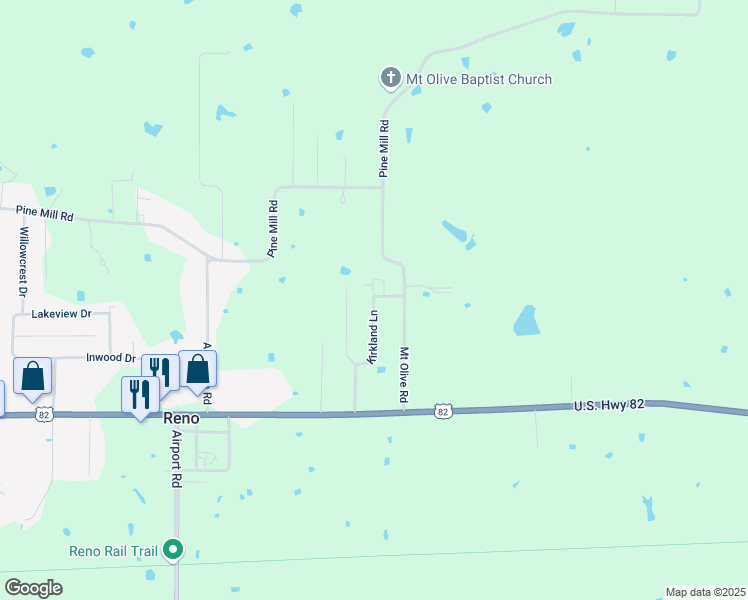 map of restaurants, bars, coffee shops, grocery stores, and more near 498 Kirkland Lane in Reno