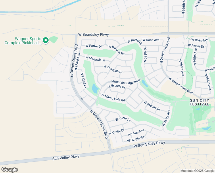 map of restaurants, bars, coffee shops, grocery stores, and more near 27122 West Escuda Drive in Buckeye