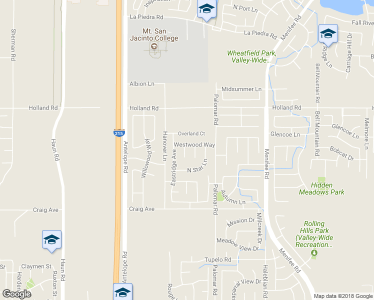 map of restaurants, bars, coffee shops, grocery stores, and more near 31232 East Pointe Court in Menifee