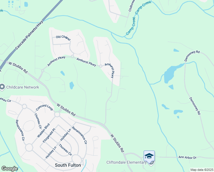 map of restaurants, bars, coffee shops, grocery stores, and more near 275 Redding Ridge in Atlanta