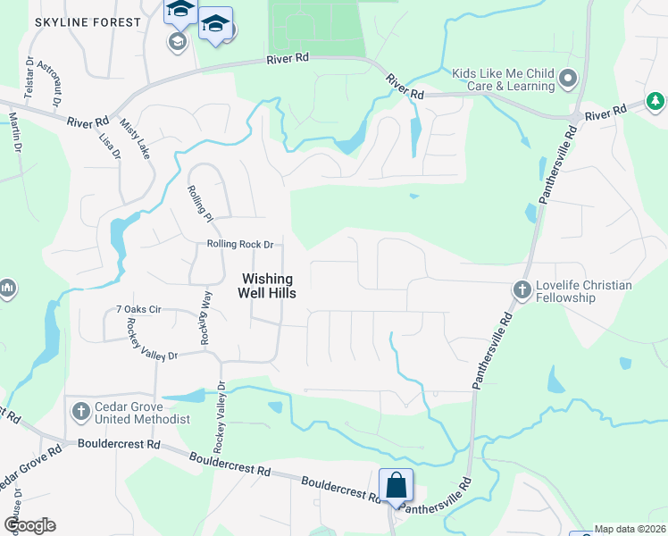 map of restaurants, bars, coffee shops, grocery stores, and more near 2327 Tolliver Place in Ellenwood