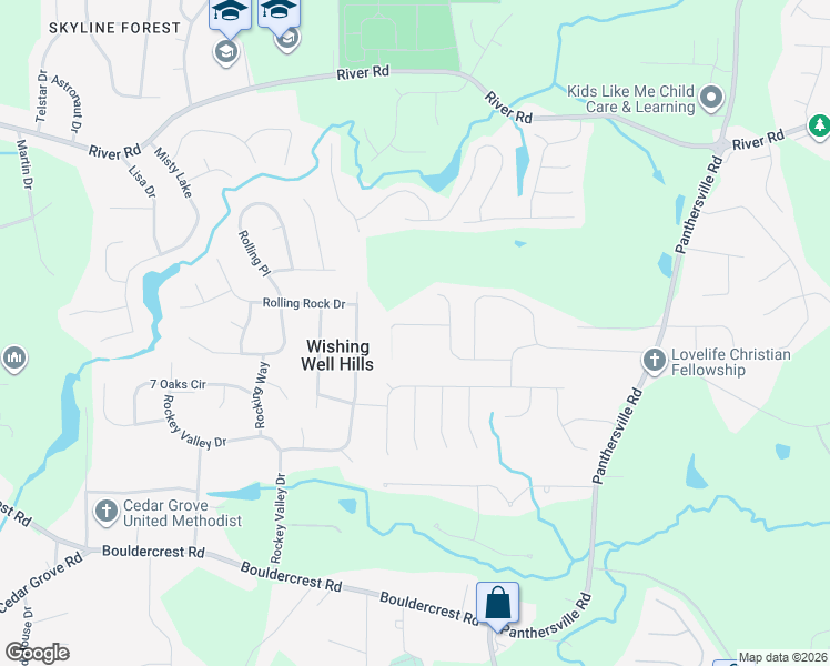 map of restaurants, bars, coffee shops, grocery stores, and more near 2327 Tolliver Place in Ellenwood