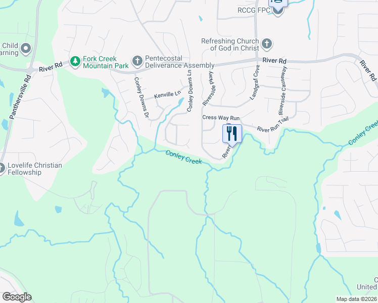 map of restaurants, bars, coffee shops, grocery stores, and more near 3874 Garrett Court in Decatur