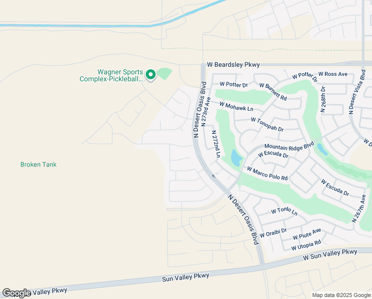 map of restaurants, bars, coffee shops, grocery stores, and more near 27419 West Yukon Drive in Buckeye