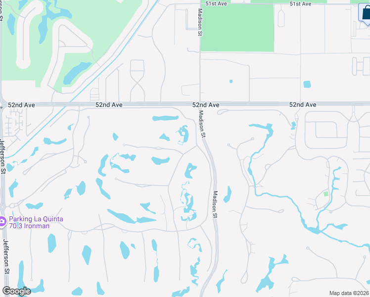 map of restaurants, bars, coffee shops, grocery stores, and more near 52465 Via Dona in La Quinta