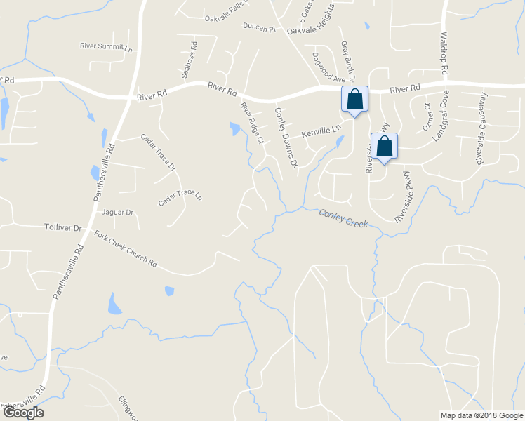 map of restaurants, bars, coffee shops, grocery stores, and more near 3893 River Ridge Court in Decatur