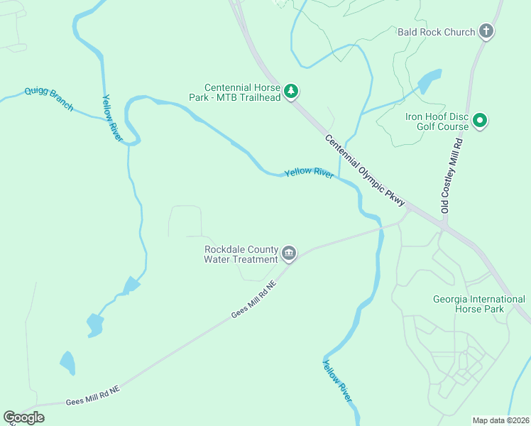 map of restaurants, bars, coffee shops, grocery stores, and more near 3140 Gees Mill Road Northeast in Conyers
