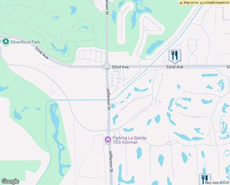 map of restaurants, bars, coffee shops, grocery stores, and more near 52414 Hawthorn Court in La Quinta