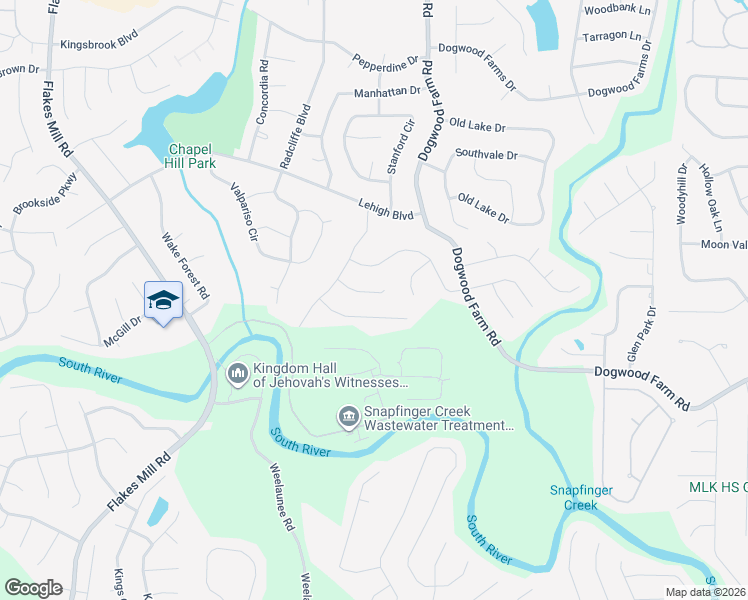 map of restaurants, bars, coffee shops, grocery stores, and more near 4223 Newcomb Road in Decatur