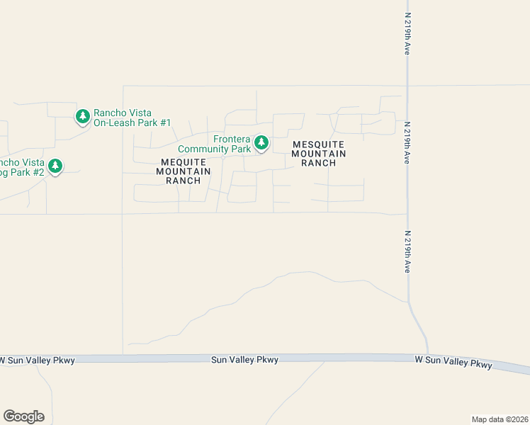 map of restaurants, bars, coffee shops, grocery stores, and more near 20259 North 223rd Avenue in Surprise