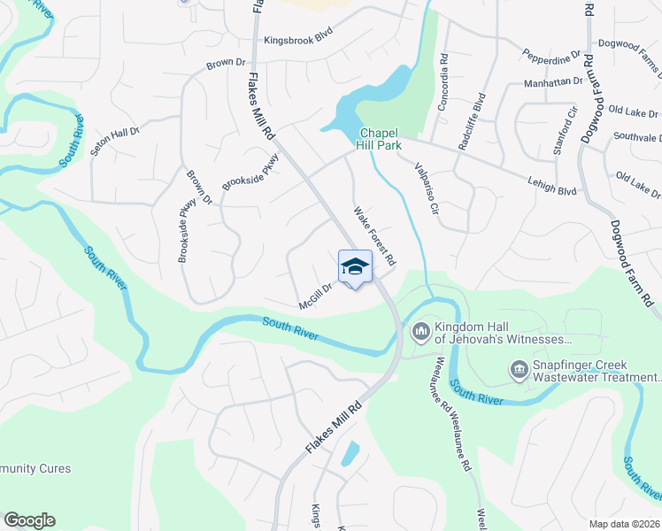 map of restaurants, bars, coffee shops, grocery stores, and more near 3964 McGill Drive in Decatur