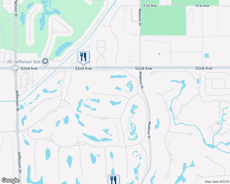 map of restaurants, bars, coffee shops, grocery stores, and more near 80800 Via Portofino in La Quinta