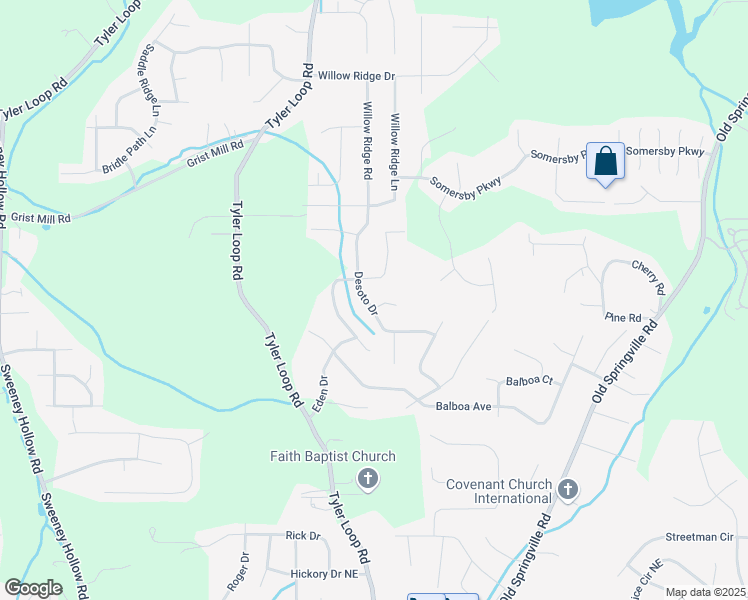 map of restaurants, bars, coffee shops, grocery stores, and more near 5697 Desoto Drive in Pinson