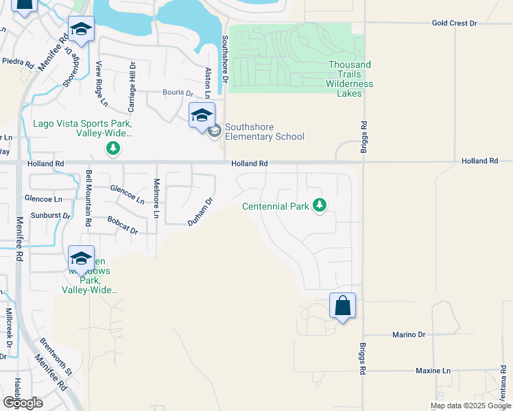 map of restaurants, bars, coffee shops, grocery stores, and more near 31103 Morgan Horse Street in Menifee