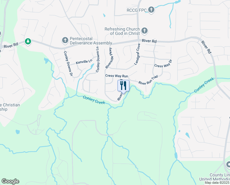 map of restaurants, bars, coffee shops, grocery stores, and more near 3131 Leyland Court in Decatur