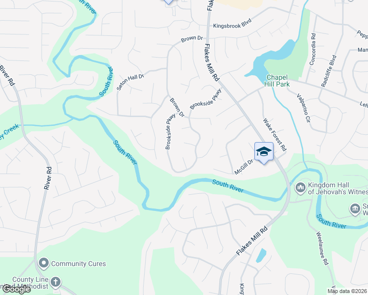 map of restaurants, bars, coffee shops, grocery stores, and more near 3806 Brookvale Place in Decatur