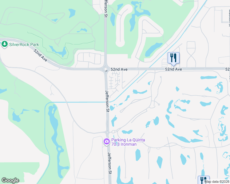 map of restaurants, bars, coffee shops, grocery stores, and more near 52350 Hawthorn Court in La Quinta