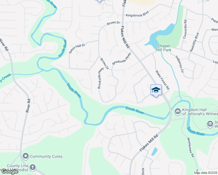 map of restaurants, bars, coffee shops, grocery stores, and more near 3806 Brookvale Place in Decatur