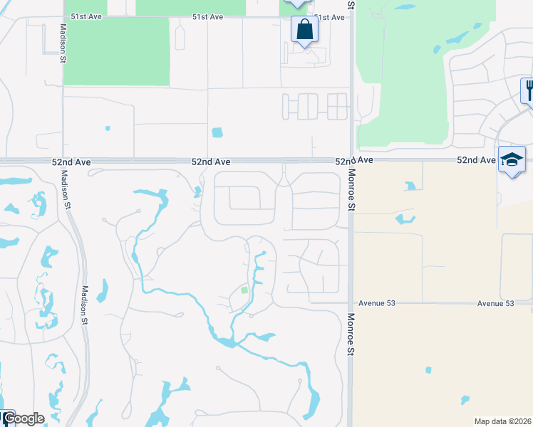 map of restaurants, bars, coffee shops, grocery stores, and more near 81715 Charismatic Way in La Quinta