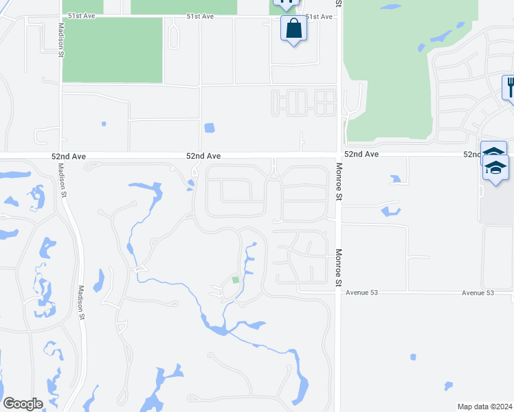 map of restaurants, bars, coffee shops, grocery stores, and more near 81715 Charismatic Way in La Quinta