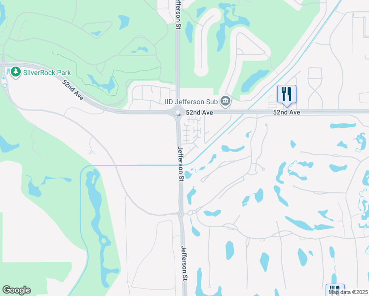 map of restaurants, bars, coffee shops, grocery stores, and more near 52265 Desert Spoon Court in La Quinta