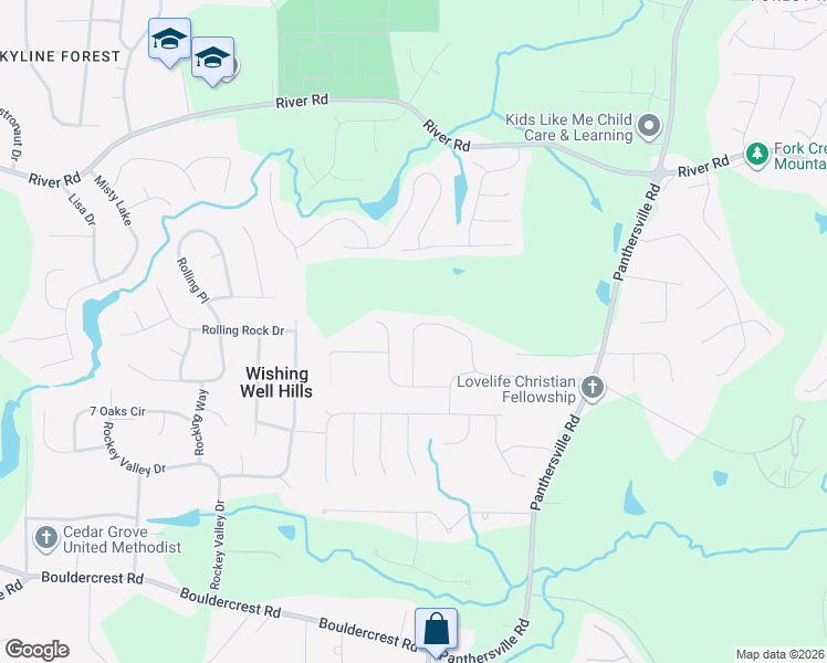 map of restaurants, bars, coffee shops, grocery stores, and more near 2488 Tolliver Drive in Ellenwood