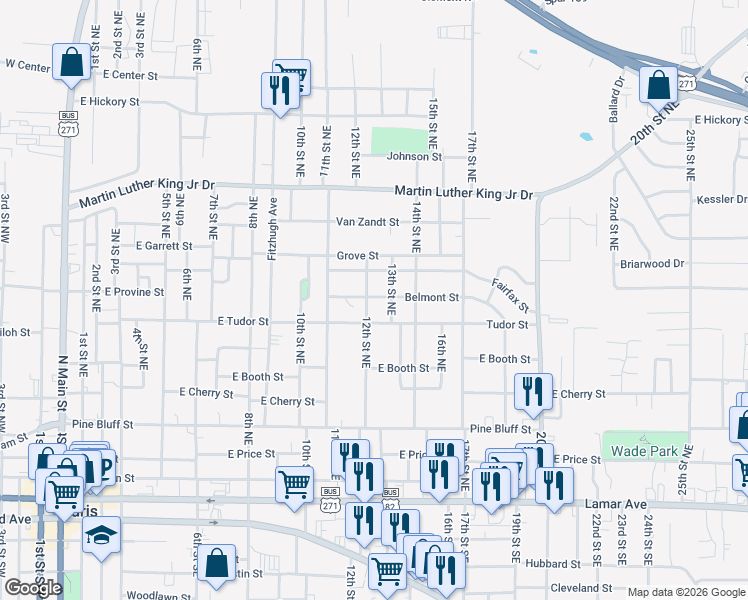 map of restaurants, bars, coffee shops, grocery stores, and more near 819 13th Street Northwest in Paris