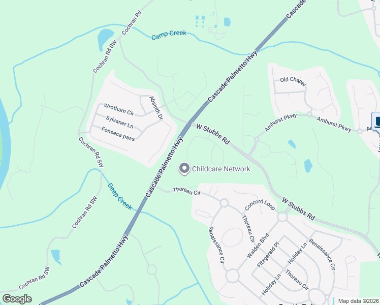 map of restaurants, bars, coffee shops, grocery stores, and more near 3200 Georgia 70 in Atlanta