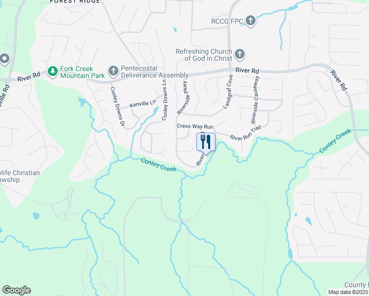 map of restaurants, bars, coffee shops, grocery stores, and more near 3868 Leyland Drive in Decatur