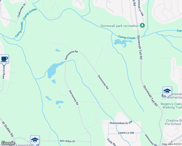 map of restaurants, bars, coffee shops, grocery stores, and more near in Atlanta