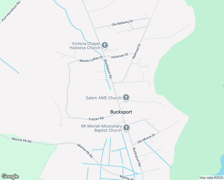 map of restaurants, bars, coffee shops, grocery stores, and more near 937 Bucksport Road in Conway