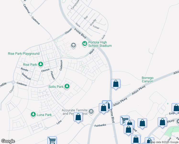 map of restaurants, bars, coffee shops, grocery stores, and more near 298 Tank in Irvine