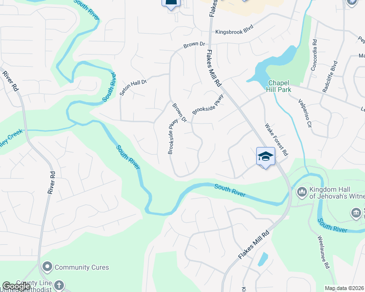 map of restaurants, bars, coffee shops, grocery stores, and more near 3806 Brookvale Place in Decatur