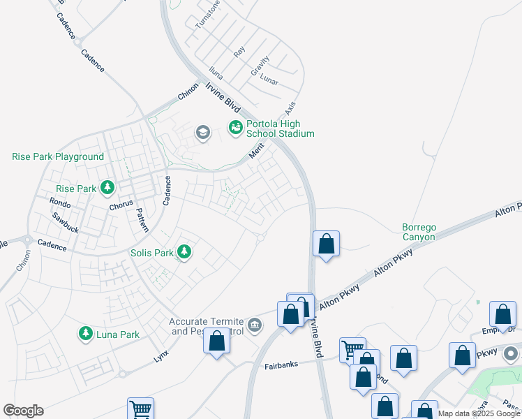 map of restaurants, bars, coffee shops, grocery stores, and more near 298 Tank in Irvine