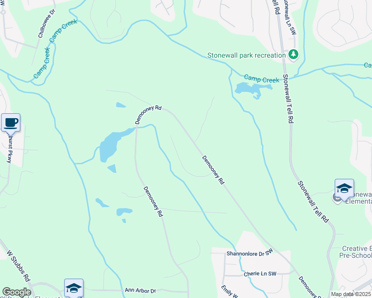 map of restaurants, bars, coffee shops, grocery stores, and more near in Atlanta