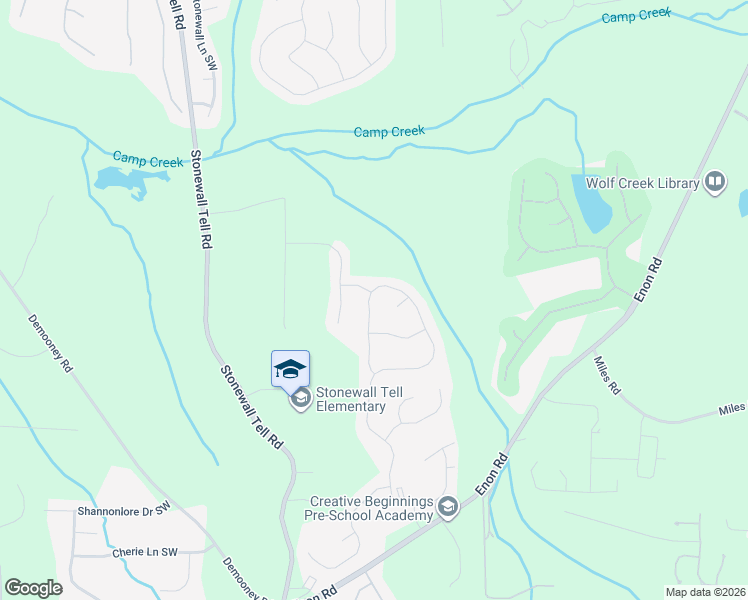 map of restaurants, bars, coffee shops, grocery stores, and more near 529 Longview Lane in Atlanta