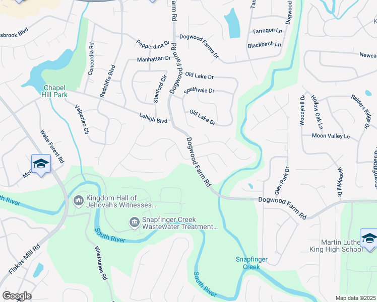 map of restaurants, bars, coffee shops, grocery stores, and more near 3837 Dogwood Farm Road in Decatur