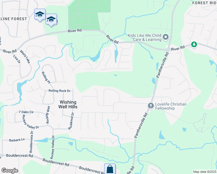 map of restaurants, bars, coffee shops, grocery stores, and more near 2488 Tolliver Drive in Ellenwood