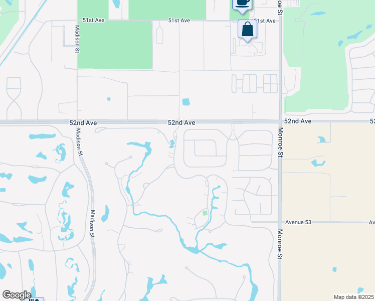 map of restaurants, bars, coffee shops, grocery stores, and more near 52285 Shining Star Lane in La Quinta