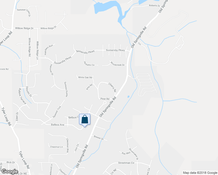 map of restaurants, bars, coffee shops, grocery stores, and more near 5758 Cherry Road in Pinson