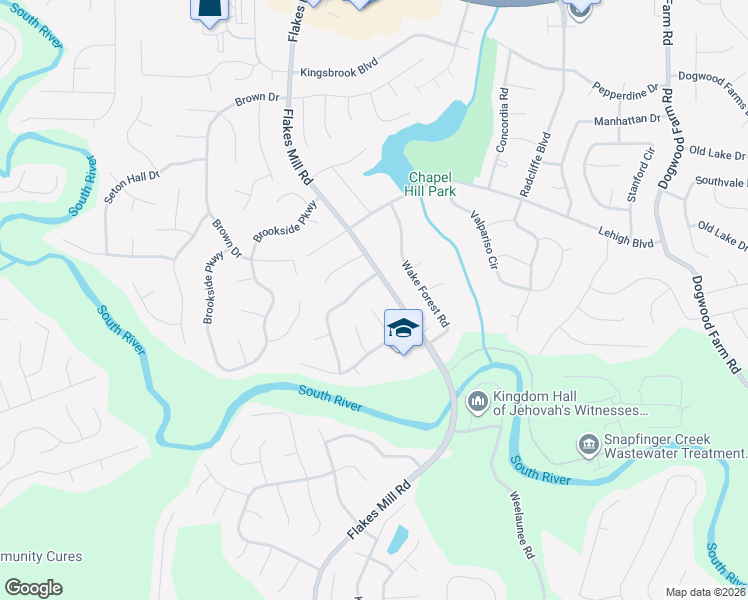 map of restaurants, bars, coffee shops, grocery stores, and more near 3863 McGill Lane in Decatur