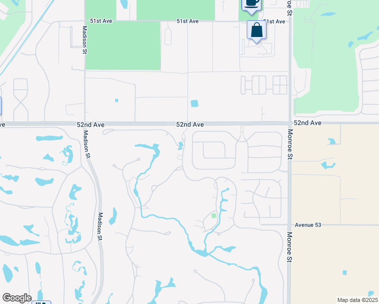 map of restaurants, bars, coffee shops, grocery stores, and more near 52285 Shining Star Lane in La Quinta