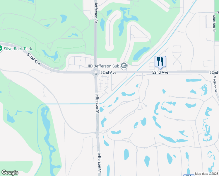 map of restaurants, bars, coffee shops, grocery stores, and more near 52226 Rosewood Lane in La Quinta