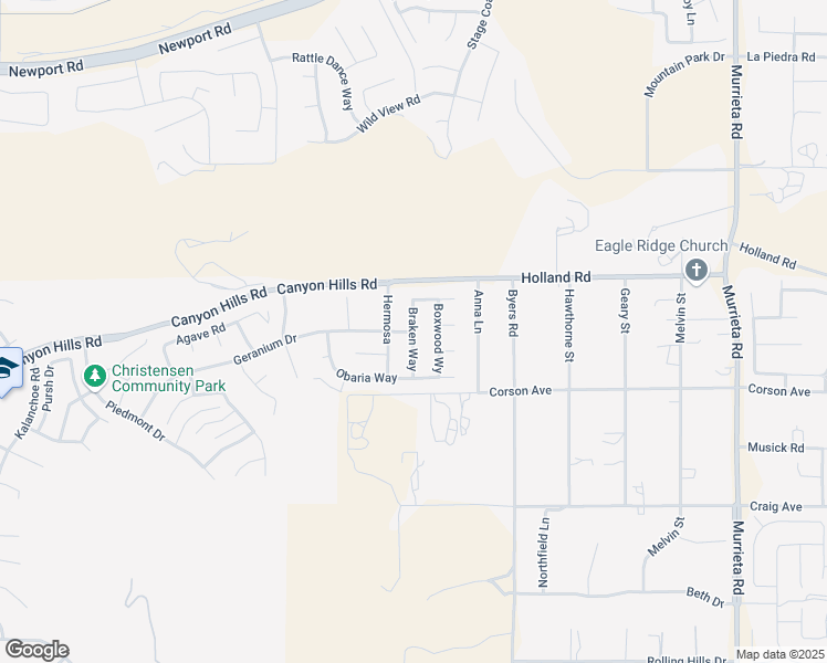 map of restaurants, bars, coffee shops, grocery stores, and more near Aloe Drive in Menifee
