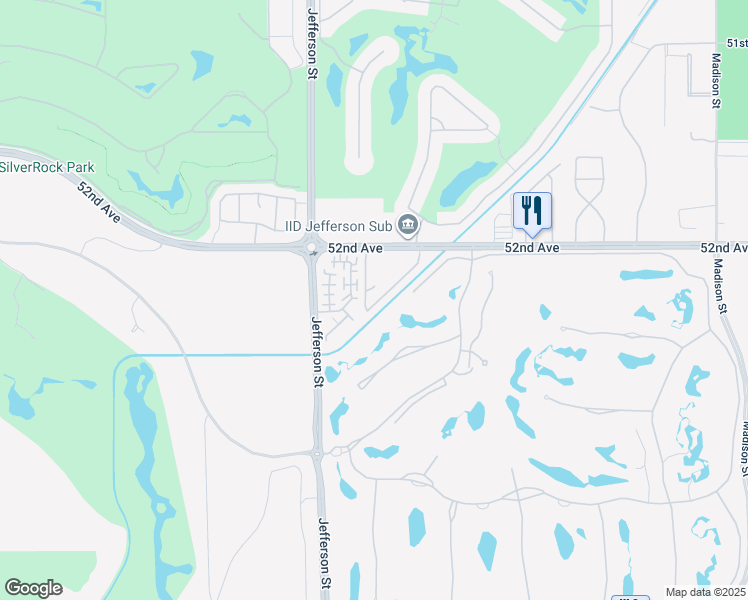 map of restaurants, bars, coffee shops, grocery stores, and more near 52202 Rosewood Lane in La Quinta