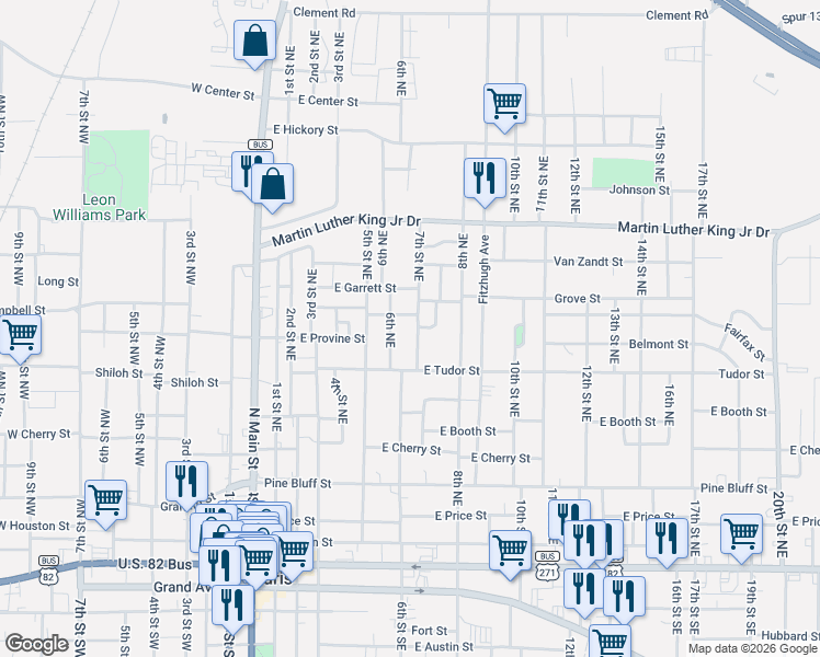 map of restaurants, bars, coffee shops, grocery stores, and more near 819 7th Street Northeast in Paris