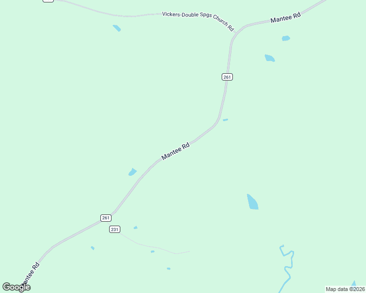 map of restaurants, bars, coffee shops, grocery stores, and more near 2020 County Road 261 in Mantee